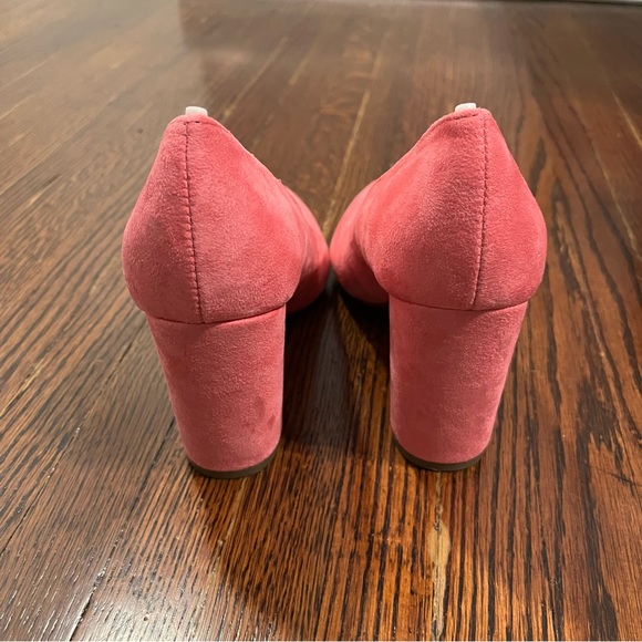 Marc Fisher suede pink block heels NEW - Picture 5 of 6